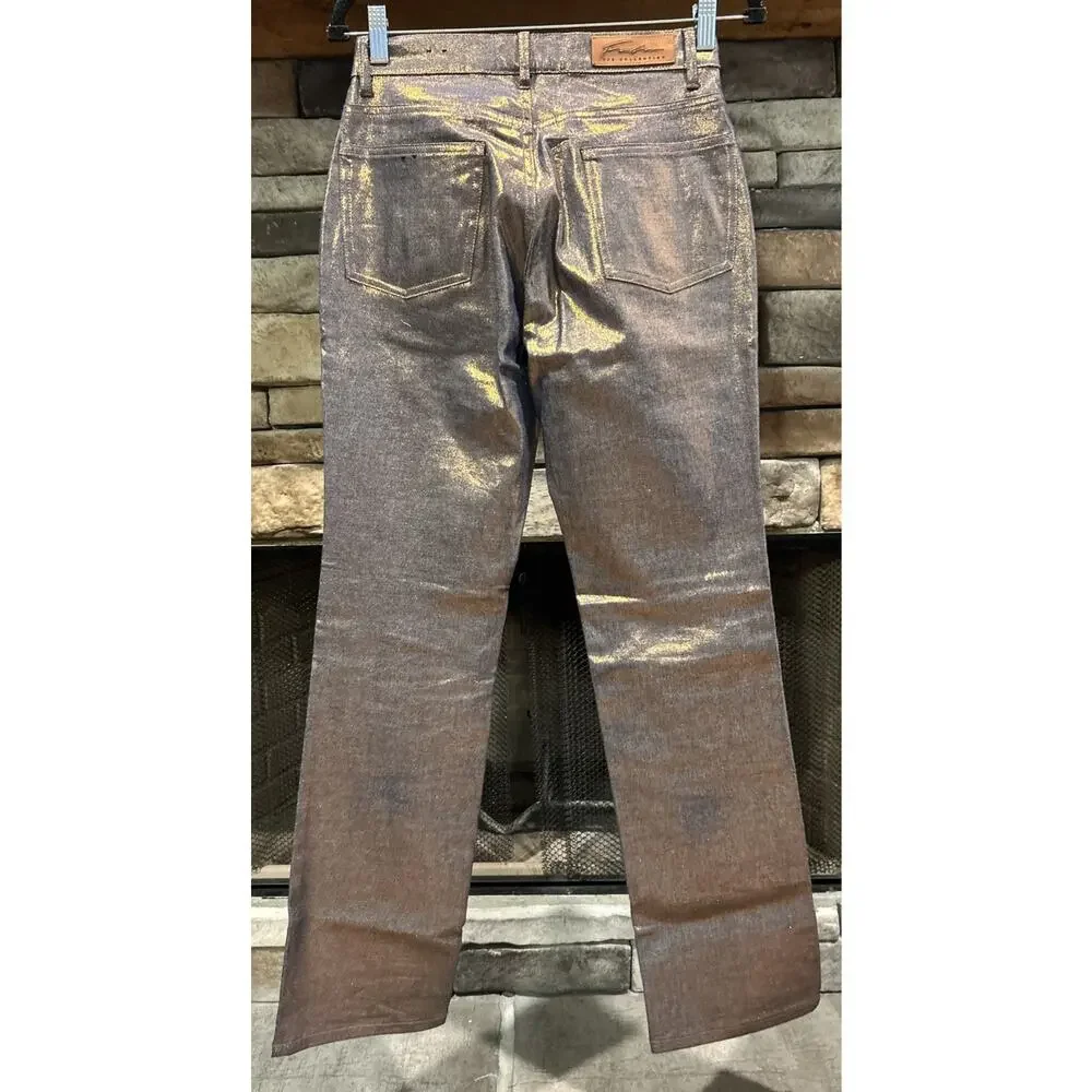 Womens/Jrs FUBU Y2K Metallic Straight Leg Jeans Size 5/6 Jacket Size 7/8 *D2